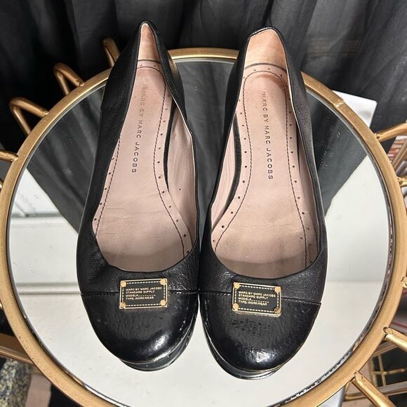 Marc by Marc Jacobs Leather Ballet Flats - Picture 1 of 4